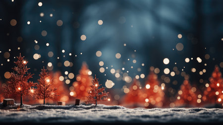 Sparkling Christmas Ornaments Decoration Defocused Background background Winter xmas holiday theme bannerの素材