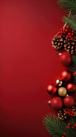 Christmas banner blank space text santa claus celebrate giftboxes green background clipart Christmas ornamentの素材
