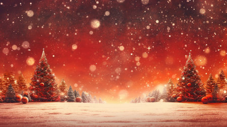 Sparkling Christmas Ornaments Decoration Defocused Background background Winter xmas holiday theme bannerの素材