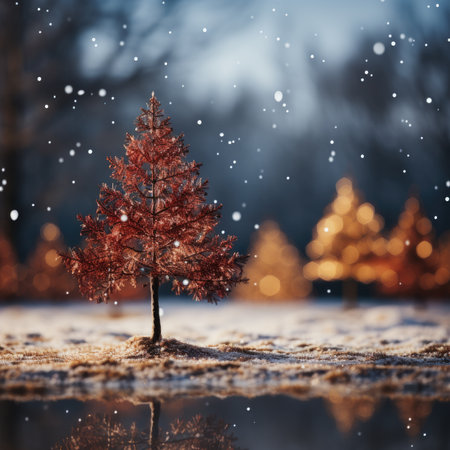 Sparkling Christmas Ornaments Decoration Defocused Background background Winter xmas holiday theme bannerの素材