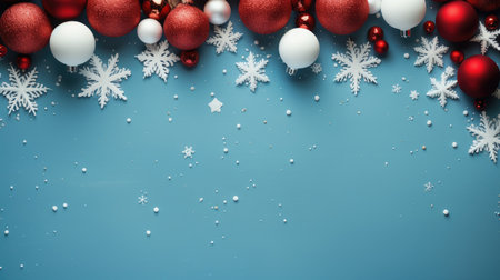 Christmas background baubles gifts decoration Template holiday commercial promotion post banner decorationsの素材