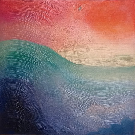 Abstract oil paint brush strokes background colors stain dye ink painting waves sea ocean canvas wall artの素材