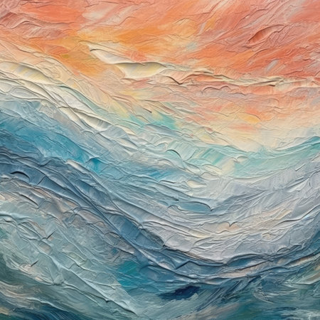 Abstract oil paint brush strokes background colors stain dye ink painting waves sea ocean canvas wall artの素材