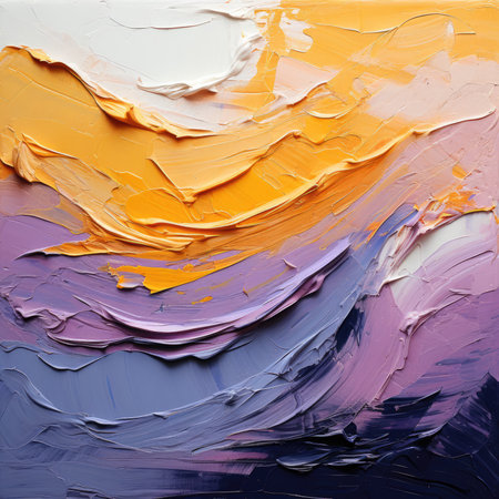 Abstract oil paint brush strokes background colors stain dye ink painting waves sea ocean canvas wall artの素材