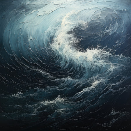 Abstract oil paint brush strokes background colors stain dye ink painting waves sea ocean canvas wall artの素材