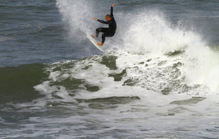 good surfer in action