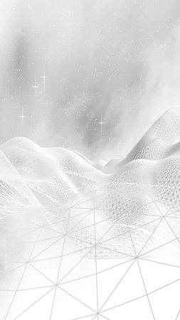 White abstract background. Hi tech network.Outer space. Starry outer space texture. 3D illustration