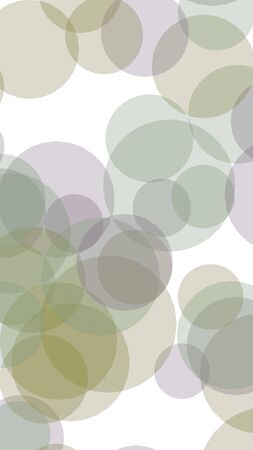 Multicolored translucent circles on a white background. 3D illustrationの写真素材