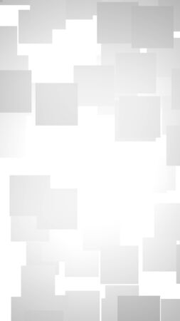 White abstract background. Misty backdrop with grey squares. 3D illustrationの写真素材