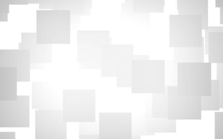 White abstract background. Misty backdrop with grey squares. 3D illustrationの写真素材