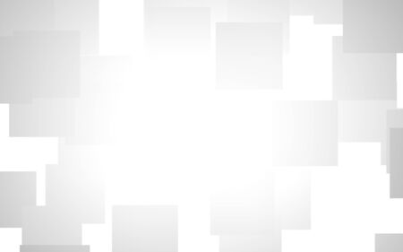 White abstract background. Misty backdrop with grey squares. 3D illustrationの写真素材