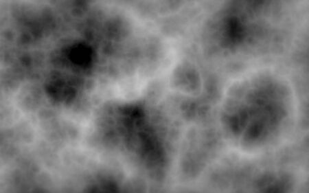 Background of abstract gray color smoke isolated on black color background. The wall of gray fog. 3D illustrationの写真素材