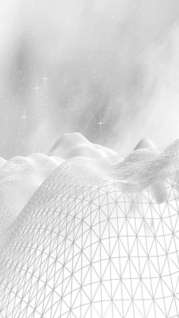 White abstract background. Hi tech network.Outer space. Starry outer space texture. 3D illustration