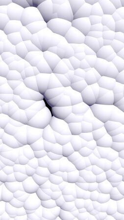 3d rendering picture of white balls. Abstract wallpaper and background. 3D illustrationの写真素材