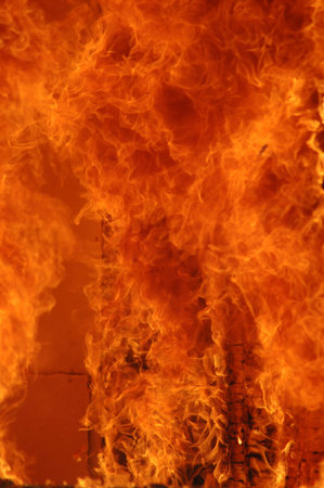 Close up of Fire flames