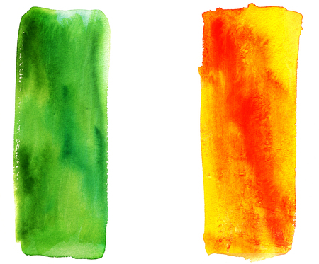 Abstract watercolor representation of the Irish flagの写真素材