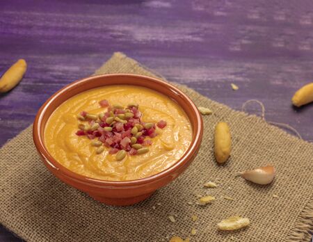 Photo of salmorejo, traditional Spanish soupの写真素材