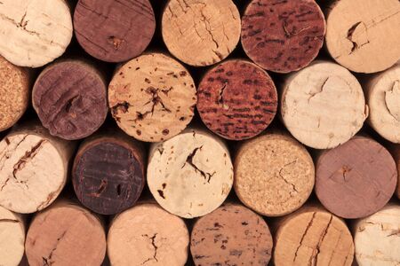 Wine corks closeup photoの写真素材
