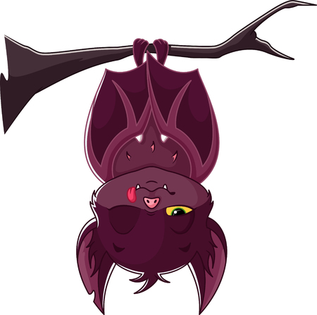 Cartoon Sleeping Batのイラスト素材
