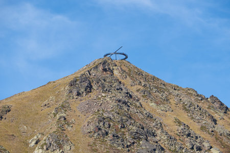 The hiking trail to the lakes of Pessons. Andorra, Soldeu. Pyrenees