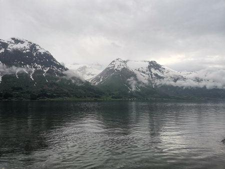 Idyllic scenery in Hjelle, Stryn, Norway