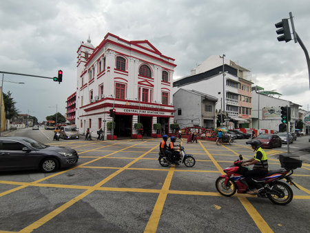 old fire house station in georgetown, penang