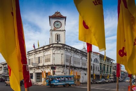 PHUKET, THAILAND - OCTOBER 22: Phuket vegetarian festival on October 22, 2012 in Phuket province, Thailand. のeditorial素材
