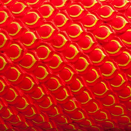 Close up texture part King of Nagas statue - Thai dragon の写真素材