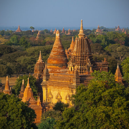 temples in Bagan, Myanmar の写真素材