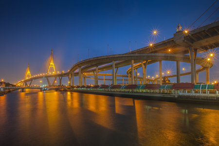 Industry Circle bridge, Bangkok, Thailand 