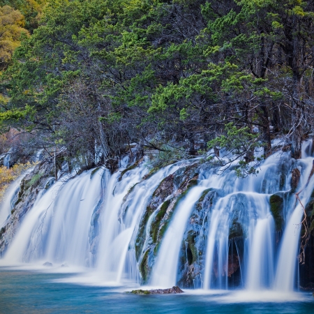 Jiuzhaigou Valley Scenic and Historic Interest Area, Sichuan, Chinaの写真素材
