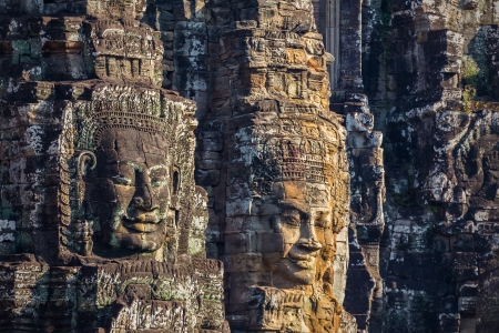 Bayon Temple in Angkor,Cambodia の写真素材