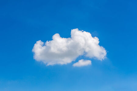 White cloud in the blue sky の写真素材