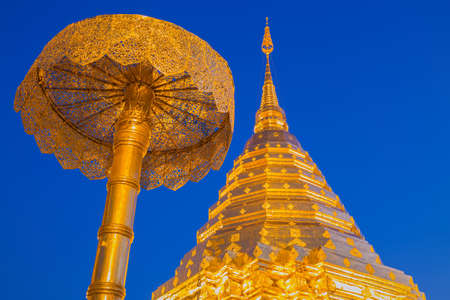 Wat Phra That Doi Suthep, Popular temple in Chiang Mai, Thailandの写真素材