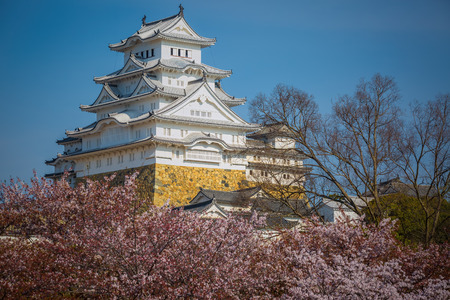 Himeji Castle, also called the white Heron castle, Japan. This is a UNESCO world heritage siteのeditorial素材