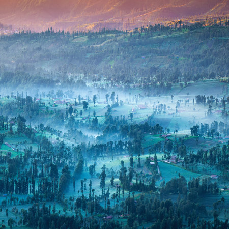 Cemoro lawang village at mount Bromo in Bromo tengger semeru national park, East Java, Indonesia