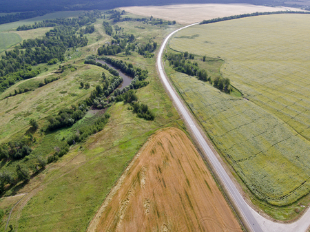 Winding road view.の写真素材