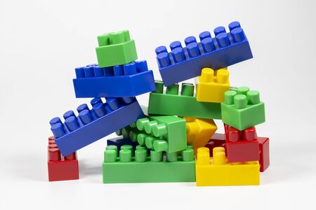 Designer children's pile of blocks.の写真素材