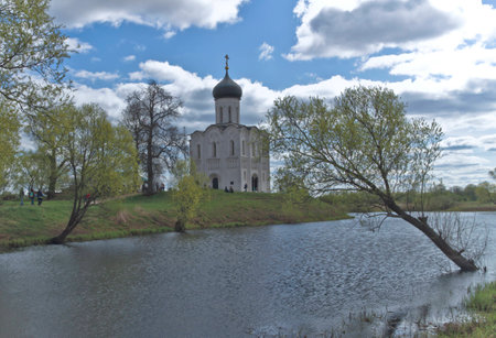 Spring on Nerl.の写真素材