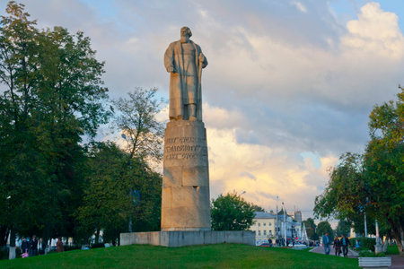 Monument to Ivan Susanin in Kostroma. Russia.の写真素材