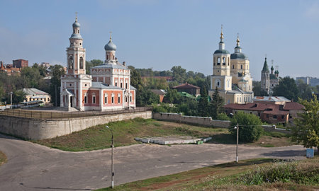 Architecture of the old Russian town.の写真素材