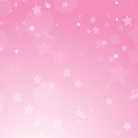 Christmas colorful abstract background with circles and stars of different sizes. Simple flat vector illustrationのイラスト素材