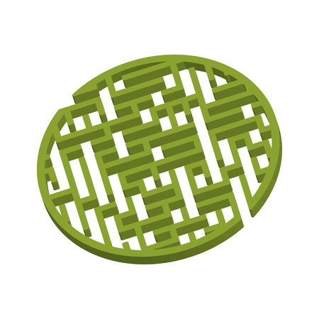 Abstact labyrinth. Educational game for kids. Puzzle for children. Maze conundrum. Find the right path. Vector illustrationのイラスト素材