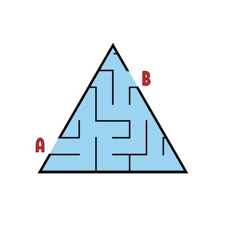 Maze. Game for kids. Funny labyrinth. Education developing worksheet. Activity page. Puzzle for children. Cute cartoon style. Riddle for preschool. Logical conundrum. Color vector illustration.のイラスト素材