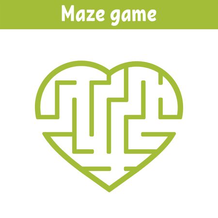 Maze. Game for kids. Funny labyrinth. Education developing worksheet. Activity page. Puzzle for children. Cute cartoon style. Riddle for preschool. Logical conundrum. Color vector illustration.のイラスト素材