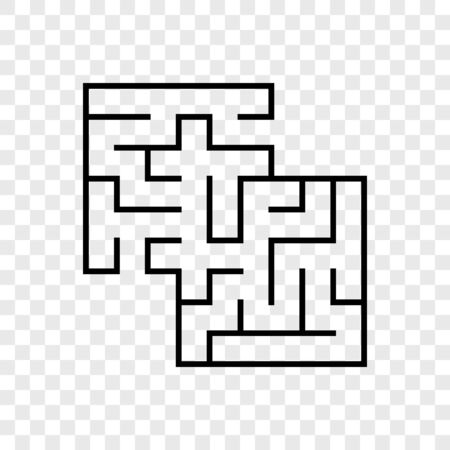 Abstact labyrinth. Educational game for kids. Puzzle for children. Maze conundrum. Find the right path. Vector illustration.のイラスト素材