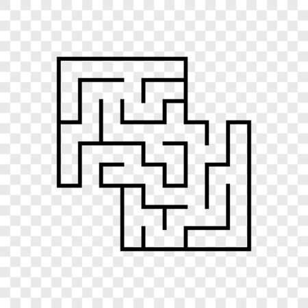 Abstact labyrinth. Educational game for kids. Puzzle for children. Maze conundrum. Find the right path. Vector illustration.のイラスト素材