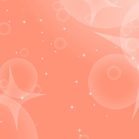 Colorful abstract background with circles and stars. Simple flat vector illustration.のイラスト素材