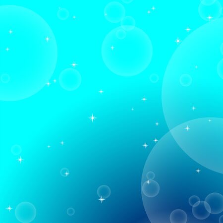 Colorful abstract background with circles and stars. Simple flat vector illustration.のイラスト素材