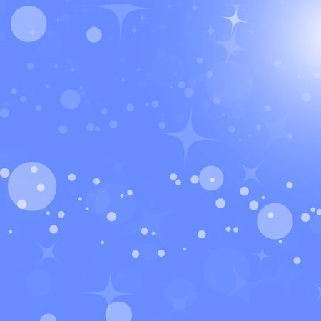 Colorful abstract background with circles and stars. Simple flat vector illustration.のイラスト素材